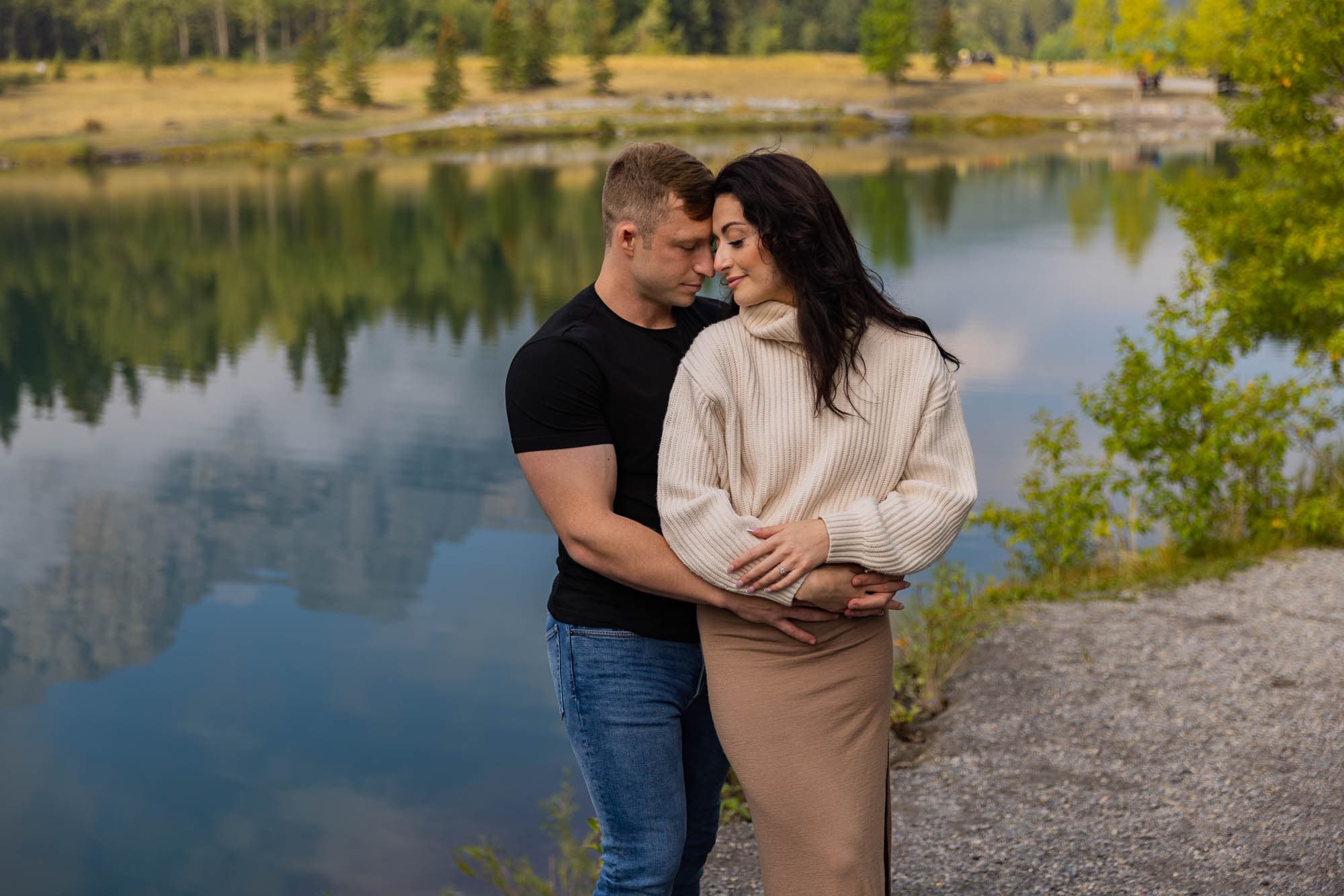 Melody and Brandon | Engagement Photoshoot | Quarry Lake - Banff, Alberta